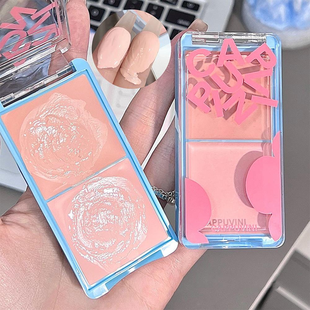 CAPPUVINI Двухцветный хайлайтер, естественно осветляющий лицо, матовая текстура