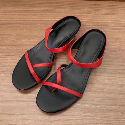 Версия из коровьей кожи~ Французские босоножки с перекрестными ремешками на носке на каблуке-рюмочке женские 2025 лето новый темперамент шпилька высокие каблуки