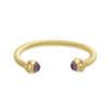 Bracelet - Luxenter - Danio - Alliage Métallique - Finition or Jaune 18k - Cristal Violet