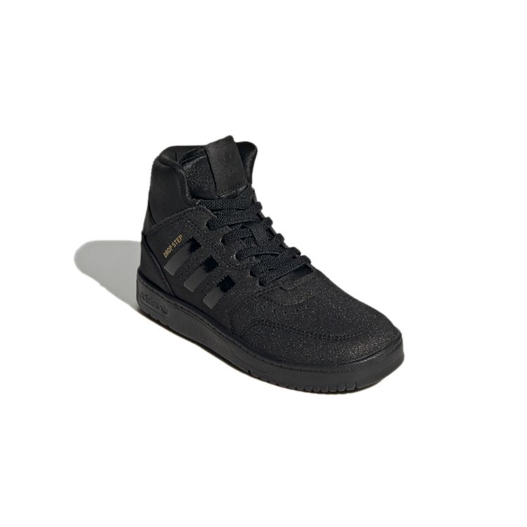 adidas Оригинальные кроссовки Originals Drop Step 360 C Прочные Нескользящие Легкие Высокие Детские Кеды для Скейтбординга Детские Кеды для Скейтбординга Черные FW3155