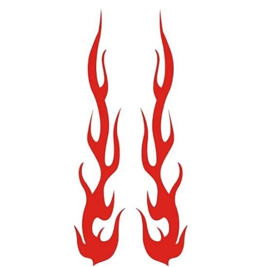 Универсальный DIY Пламя Виниловая Наклейка Наклейка Водонепроницаемая Для Автомобиля Мотоцикла Бензобак Водонепроницаемый Мотоцикл Пламя Наклейка Комплект Наклеек