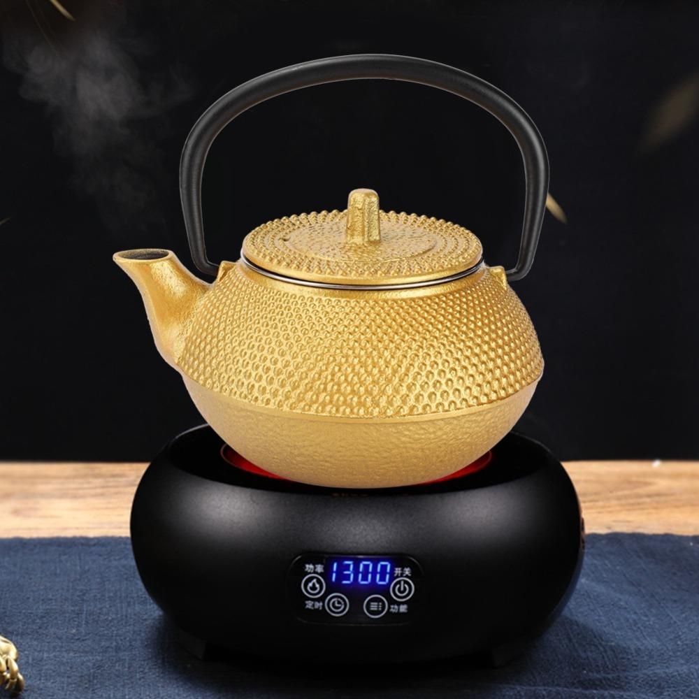 0.3L Cast Iron Teapot Stainless Steel Infuser Small Teapot Iron Tea Kettle Gift For Tea Lovers