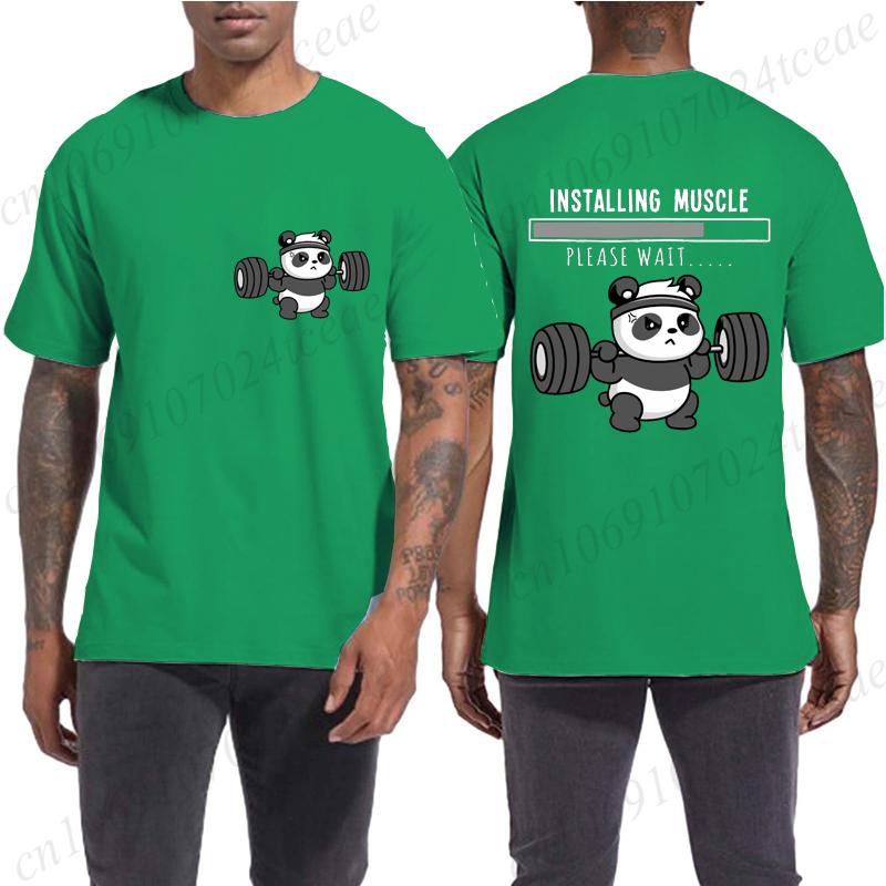 Смешная панда, тяжелая атлетика, приседания, цитата из спортзала, графический принт, футболки, мужские, женские, каваи, мем, футболки, мужские, повседневные, с коротким рукавом