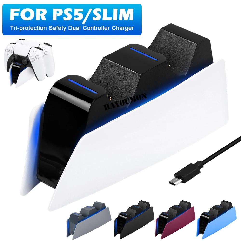 5 ЦВЕТОВ для Зарядной Станции Dual Fast Charger для Контроллера PS5, Type-C и Игрового Контроллера PS5 Edge, Индикатор