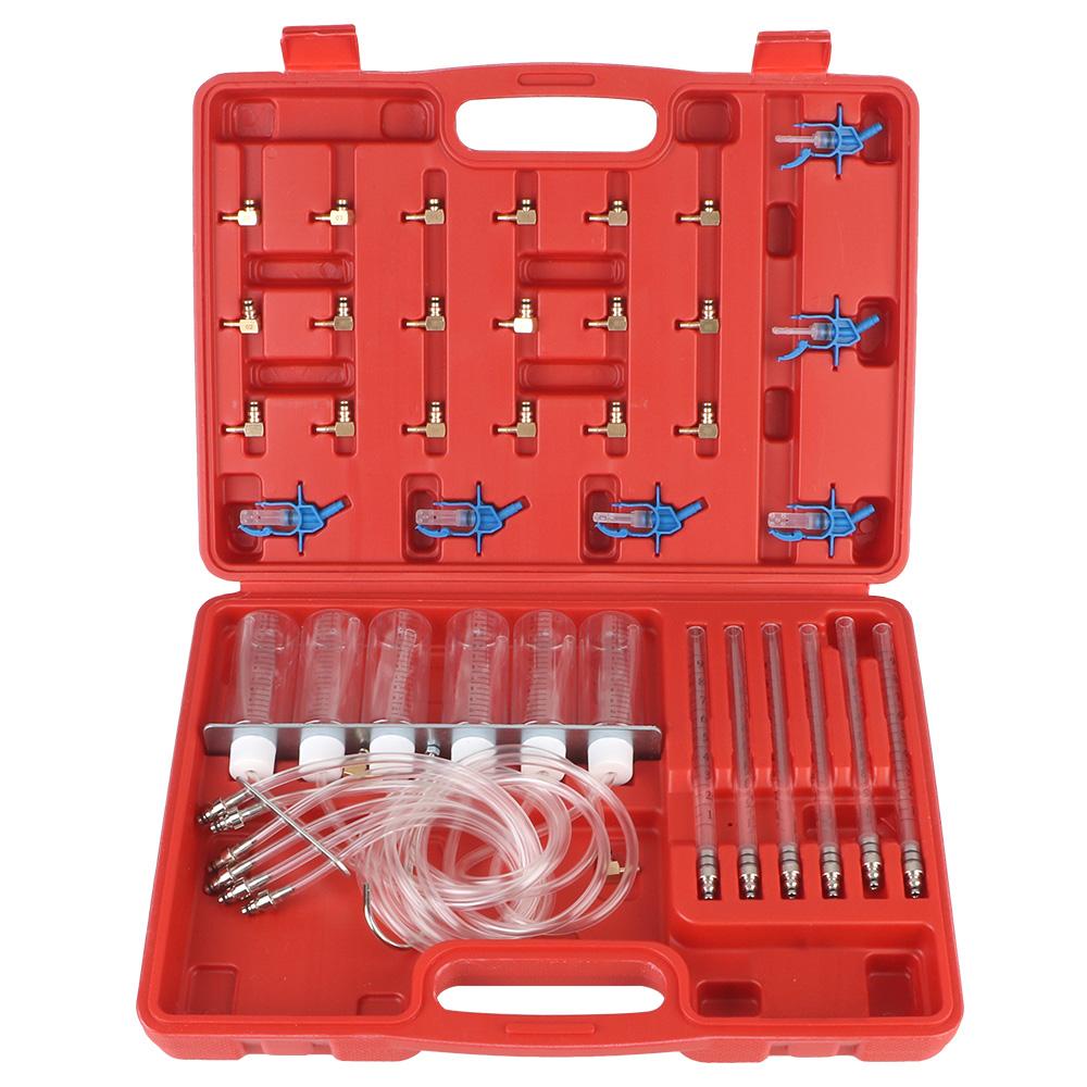 Портативный набор для быстрой сцепки для тестирования автомобиля Инструменты для автодиагностики Набор для проверки давления моторного масла Инструменты для обнаружения манометра топливной форсунки Автоаксессуары