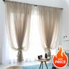 2026 New Solid White Tulle Sheer Curtains for Living Room Decoration Curtains for The Room Bedroom Kitchen Curtains 20 Colors