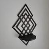 Wooden Wall Mounted Decorative Shelf Geometric Wall Storage Rack Wall Art Wall Decor  Entryway