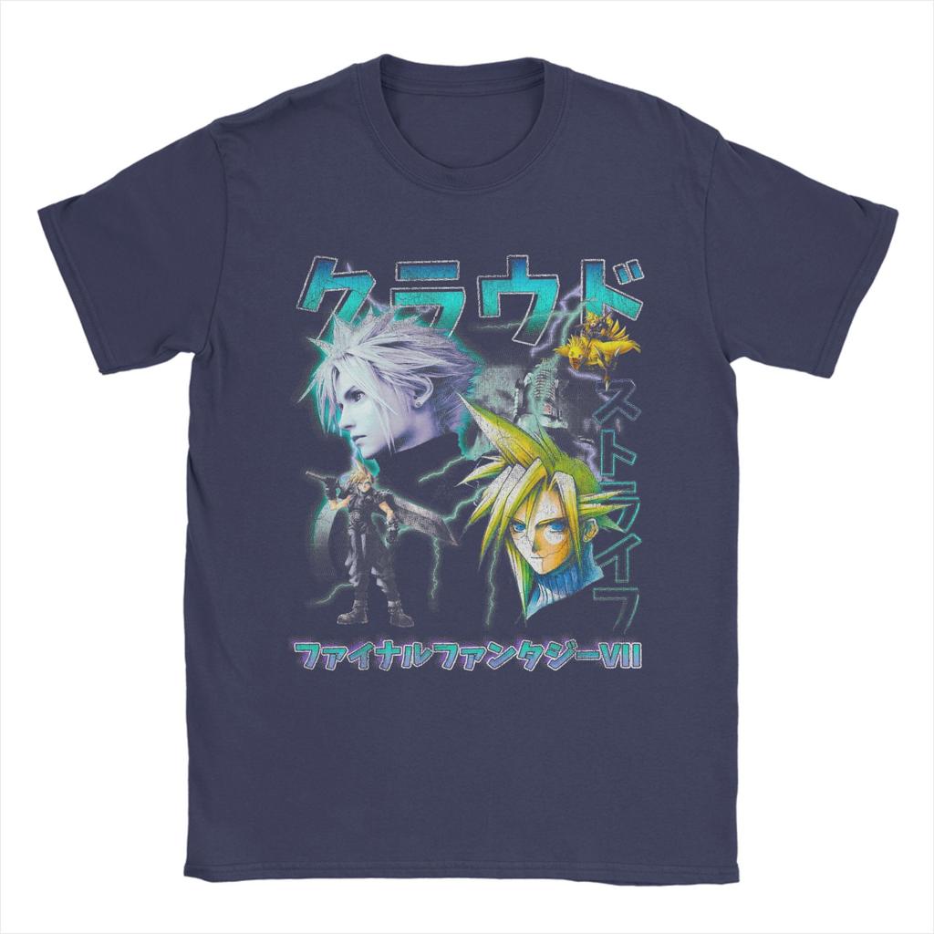Unisex TShirt Aerith Gainsborough FF Magazine Final Fantasy Cotton Tee Shirt Short Sleeve T Shirt Round Collar Tops Printed