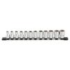TONE Socket Set with Drive Angle 12 Items Included (hexagonal, Holder) HS412, 12.7mm (1/2"),