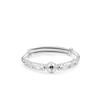 S990 Foot Silver Baby Bracelet with Ball Pattern, Male and Female Pair, Push-pull Style, First Birthday Gift for Infants and Children