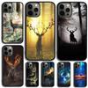 Мягкий чехол для телефона с оленем для iPhone 17 Air 15 16e 14 13 Pro Max Coque 12 11 Pro Max PLUS