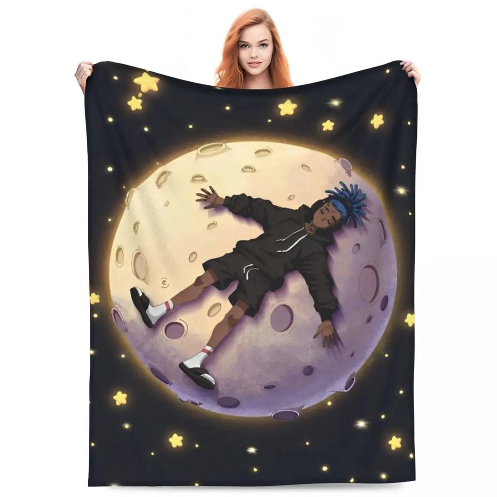 Juice Music Wrld Fuzzy Blankets The Party Never Ends Funny Throw Blanket for Sofa Bedding Lounge 200x150cm