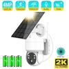 2.5K 4MP WiFi Wireless Outdoor IP Camera Solar CCTV Security Camera ICsee Video Surveillance Support PIR Human Body Induction