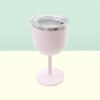 1Pc, 4oz High Aesthetic Value Water Cup With A Tall Handle, 304 Stainless Steel Inner Lining, Transparent Lid, Available In Multiple Colors, Suitable
