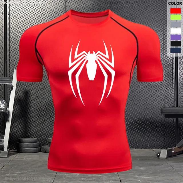 Printed Fitness Shirt Fashionable Running Outdoor Jogging Breathable Sports Short-sleeved Quick-drying Training T-shirt S-3XL