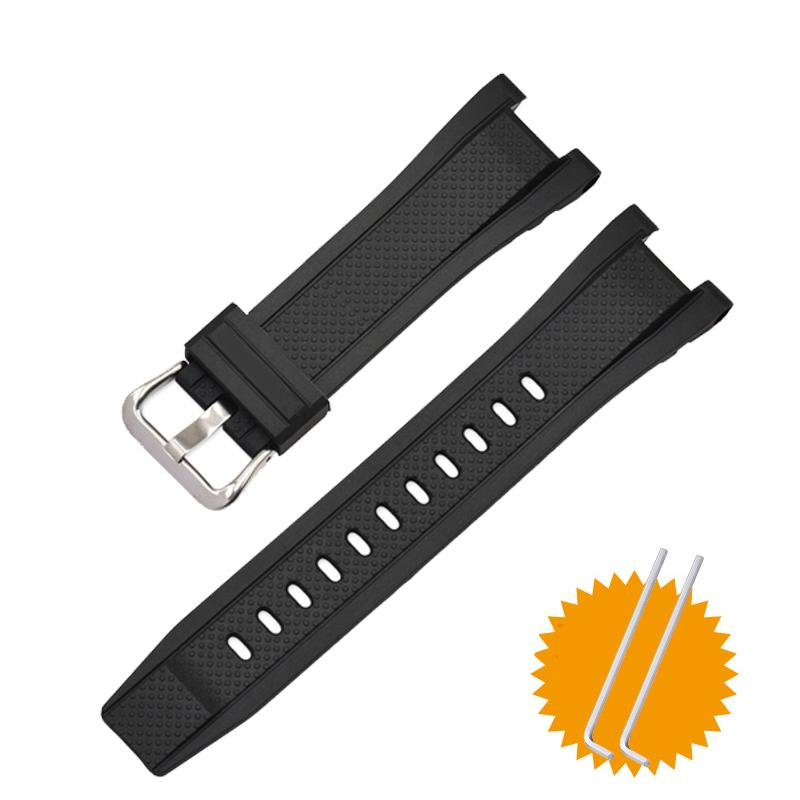 Резиновый ремешок для часов Casio GST-W120L S130L S310 B100 GST-W100G, высококачественные силиконовые аксессуары для ремешка часов 26 мм-14 мм