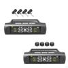 Tire Pressure Monitor System Solar Power and USB Charging LCD Display, for
