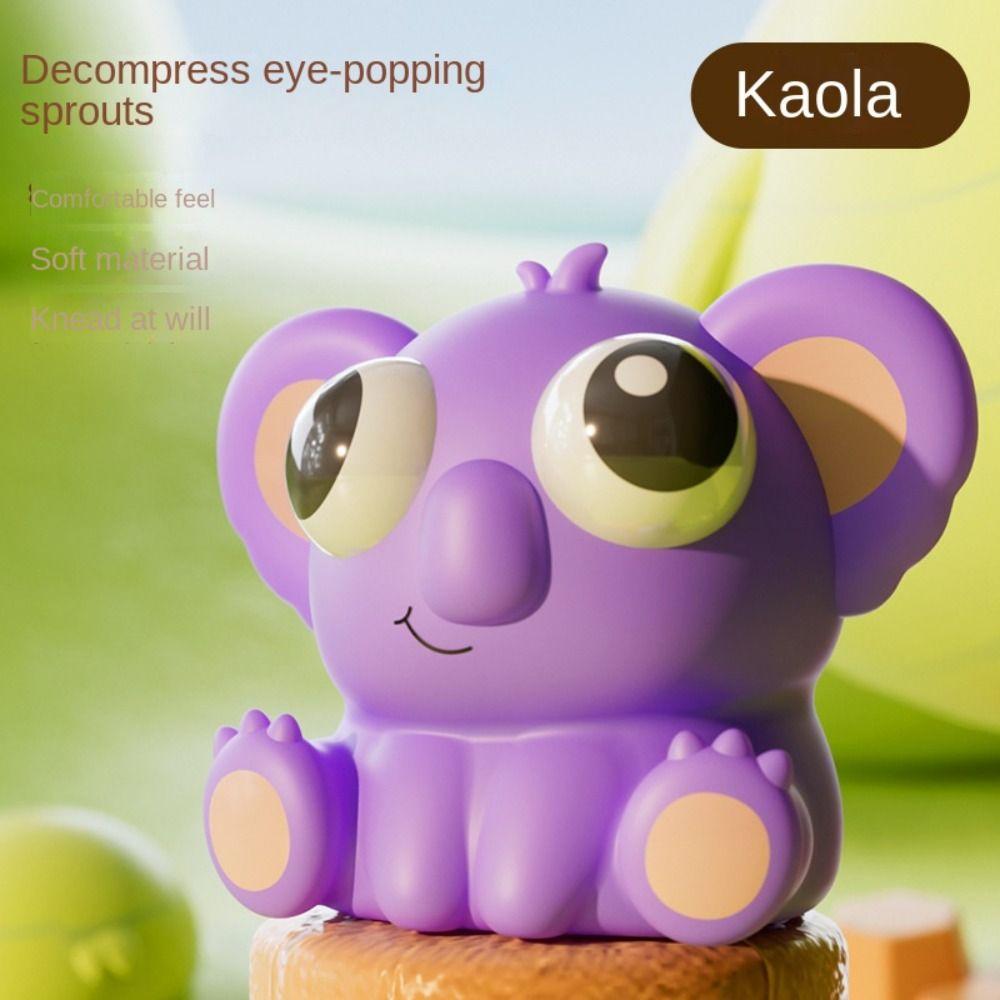 Portable Cartoon Animal Squeeze Toys Eye Pinch Toys Fidget Toy New Eyeball Burst Squeeze Toy