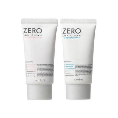 Zero Sun Clean SPF50+ PA++++ 50 мл (01 Свежий / 02 Выравнивающий тон) Легкая УФ-защита без следов