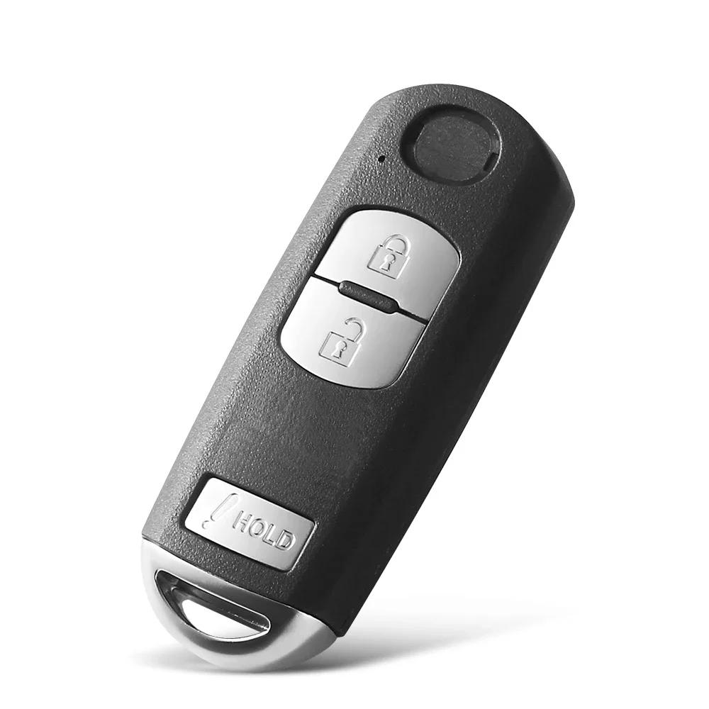 KEYYOU Fob 2/3/4 Buttons Smart Car Key Shell Case For Mazda 3 5 6 CX-5 CX-7 CX-9 MX-5 Miata RX-8 2006-2018