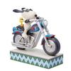 JIM SHORE Snoopy Woodstock Riding Bike 6014347 &