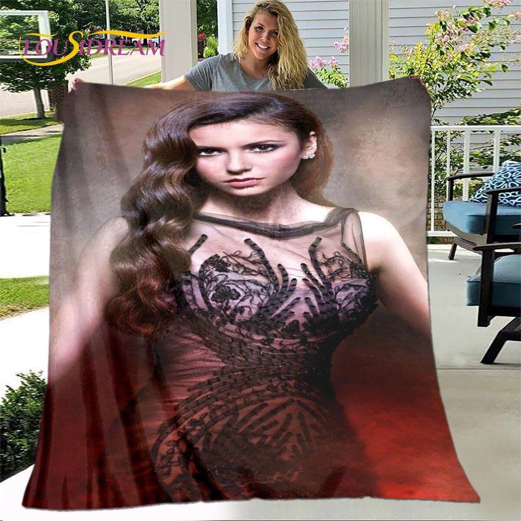 Одеяло с принтом «Дневники вампира», фланелевое одеяло, мягкое теплое одеяло для гостиной, спальни, кровати, дивана, путешествия