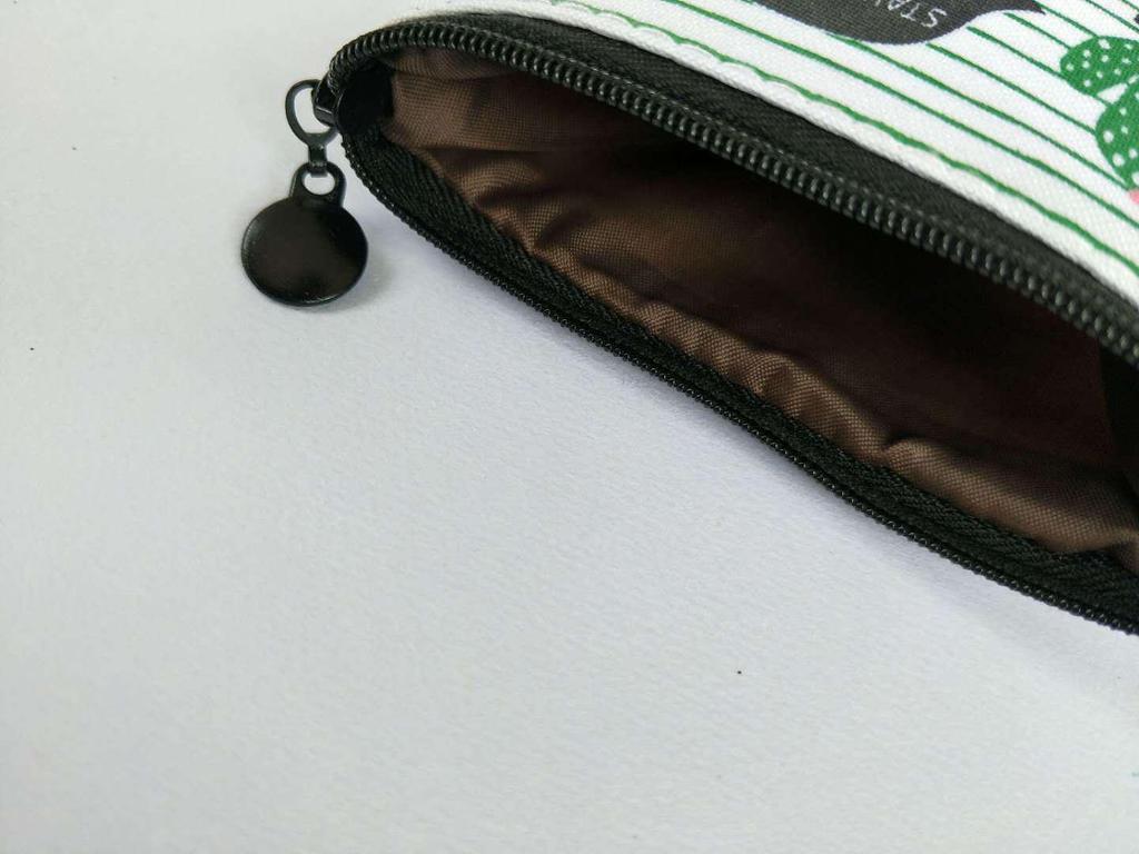 Маленький кошелек для монет Fresh Canvas Cactus с застежкой-молнией