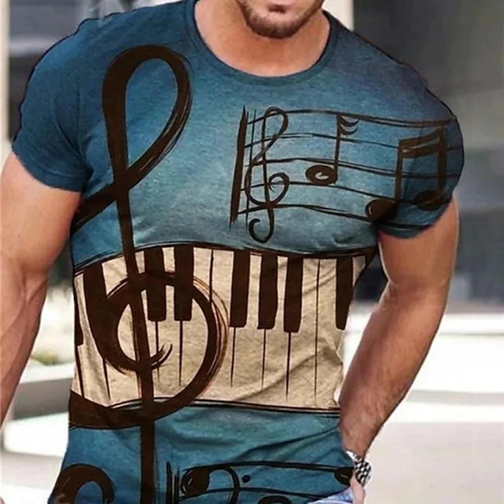 Модная мужская футболка большого размера, музыкальная 3d футболка, черно-белая уличная одежда, повседневная летняя мужская одежда с короткими рукавами, футболки для вечеринок, топы