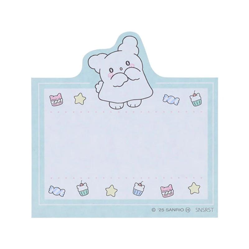 Блок липких заметок Sanrio HANAMARU OBAKE ( Пастельные сладости Поп-голубой ) Япония НОВИНКА