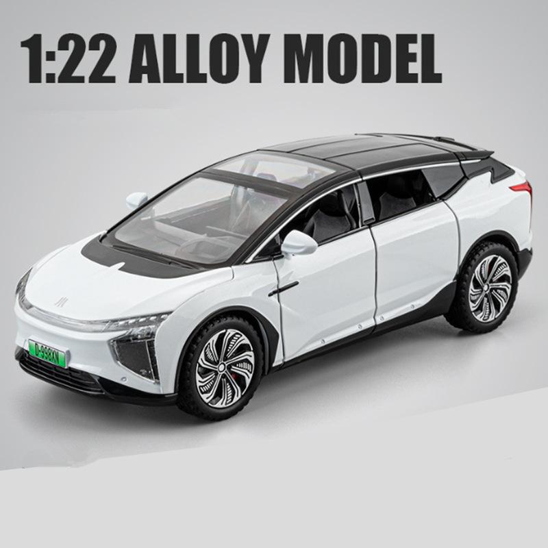 Новый 1:24 HiPhi X SUV сплав новая энергетическая модель автомобиля литая металлическая электрическая интеллектуальная модель дорожного автомобиля звук и свет детская игрушка подарок