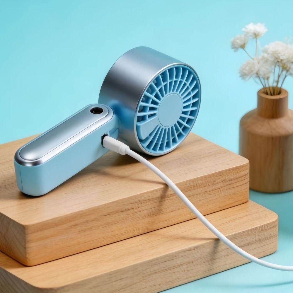 Quiet Operation Handheld Mini Fan Foldable Neck Hanging Small Fan Personal Cooling Fan Office