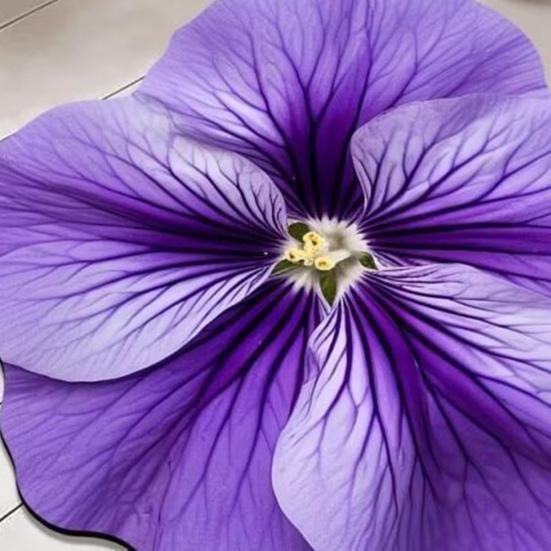 Floral Floor Mat Realistic 3D Visual Effect Flower Carpet Absorbent Floor Rug with Non-Slip Backing for Bedroom Entrance Living Room