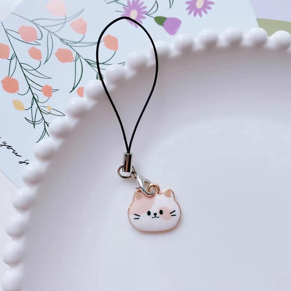 Charm Cat Phone Strap Ornaments Animal Phone Pendent Cellphone Rope Cat Phone Lanyard  Bag Pendant