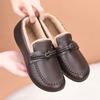 Flat-bottomed Small Leather Shoes Autumn and Winter New Soft-soled Soft-faced Fashionable Casual Velvet Shoes