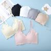 Seamless Wireless Plus Size Ice Silk Sports Bra with Support and Beautiful Back Design