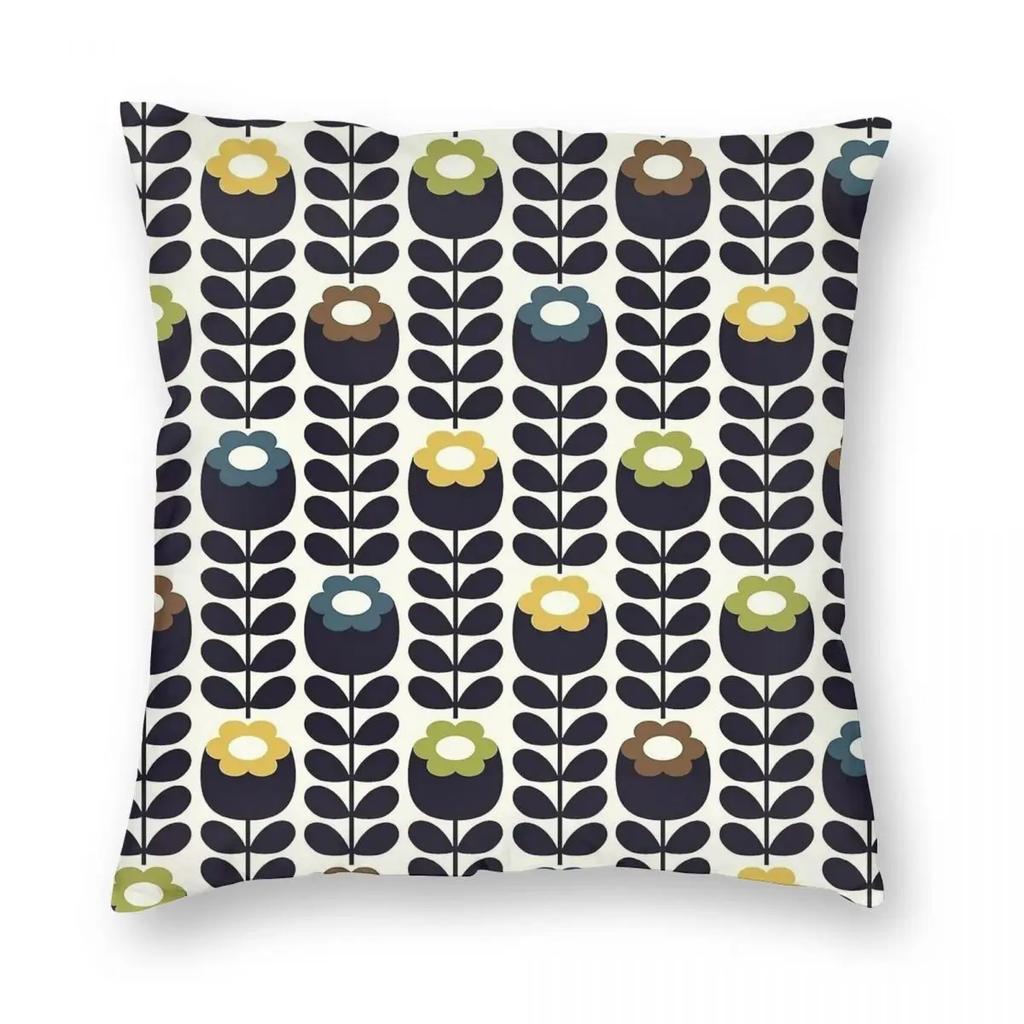 Orla Kiely Винтажная Наволочка Принт Полиэстер Наволочка Декор Наволочка Чехол для Подушки Дом Молния 45X45см