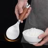 Japanese-style Non-stick Rice Spoon Thickened Wooden Handle Rice Scoop Standing Design Household Restaurant Kitchen Gadgets
