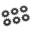 6 шт. Звездочки двигателя 25H 11T 10 мм Стальные Звездочка двигателя электросамоката Цепное колесо с H