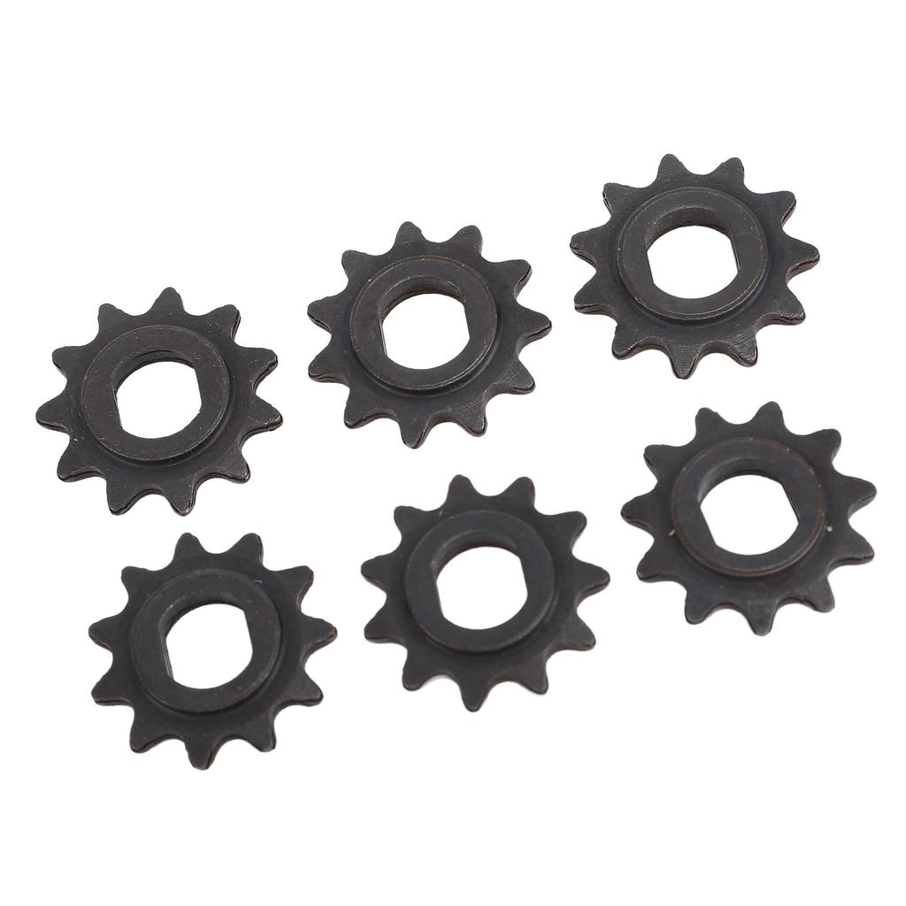 6 шт. Звездочки двигателя 25H 11T 10 мм Стальные Звездочка двигателя электросамоката Цепное колесо с H