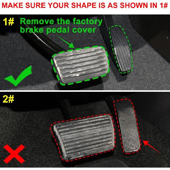 Car Brake and Gas Pedal Covers Compatible for Chevrolet Silverado 1500 2500 3500 -2025, Compatible for GMC Sierra Yukon Truck Accessories -2025, Anti