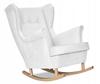 Кресло-качалка ARI с подголовником Scandinavian грязно-белый кремовый