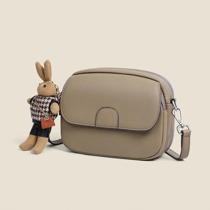 Новая женская сумка из натуральной кожи, сумка через плечо, маленькая круглая сумка, легкая, роскошная, нишевая, высококачественная сумка через плечо