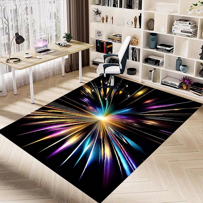 1PC Lightburst Extra Large Non Slip Floor carpet, Office, family, bedroom, Studio Large Area Rug Indoor Rugs, , Vibrant Colors
