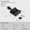 Haoge Combo Boss Adapter with CP-51 50mm Arca-Swiss Compatible Quick Release Clamp for Manfrotto Tripod Ball Head Clamp Replacement