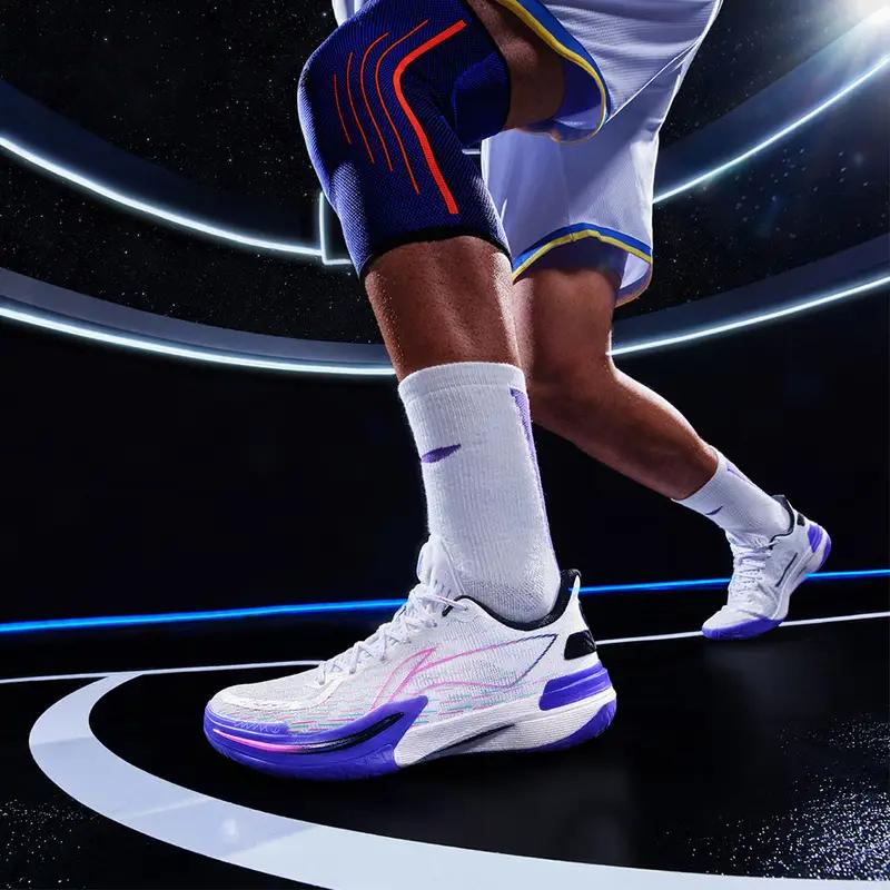 Li Ning Gamma Амортизация Скользкие Устойчивые к истиранию Поддерживающие Легкие Низкие Баскетбольные кроссовки Мужские ABAU039-13