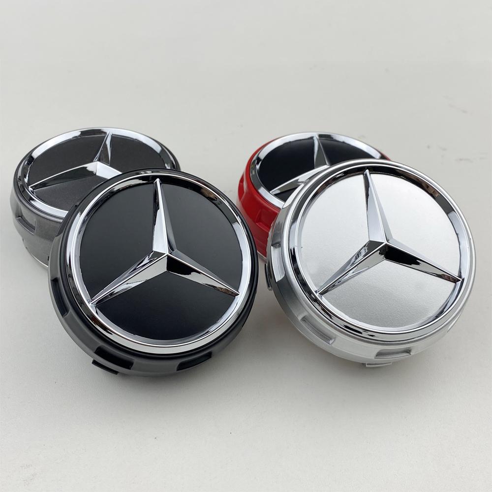 For Mercedes Benz 75MM Car Wheel Wheel Rims Center Hub Caps For Mercedes Benz AMG class W205 W203 GLC GLK W206 W220 W211 A180 Cap Rim Cover DK1
