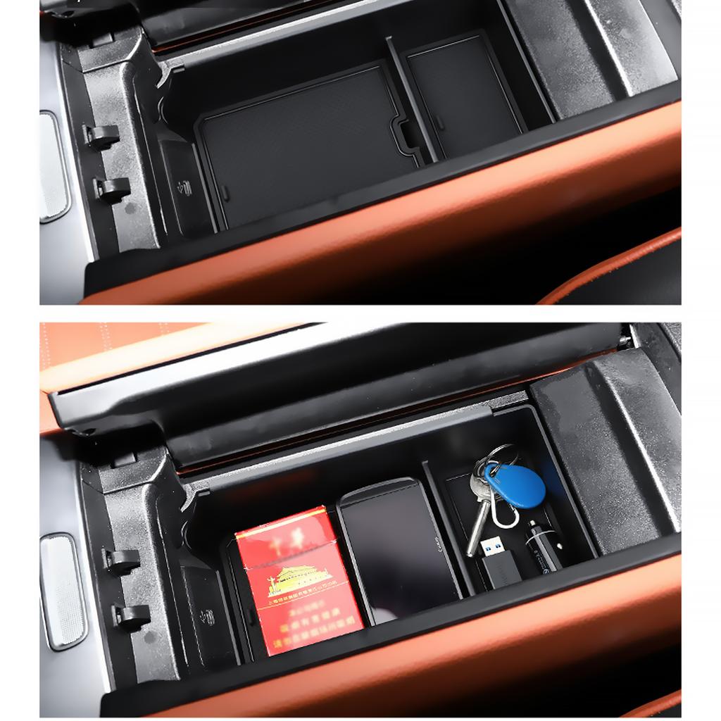 For Mercedes-Benz GLC 2023 2024 2025 X254 Silicone Insert Center Console Organizer Armrest Storage Box Cup Holder Accessories