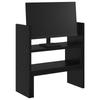 Monitor Desk Stand with Storage Black Oak Effect