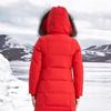 Bosideng B90142808 Women's Outdoor Mid-Length Hooded Down Jacket