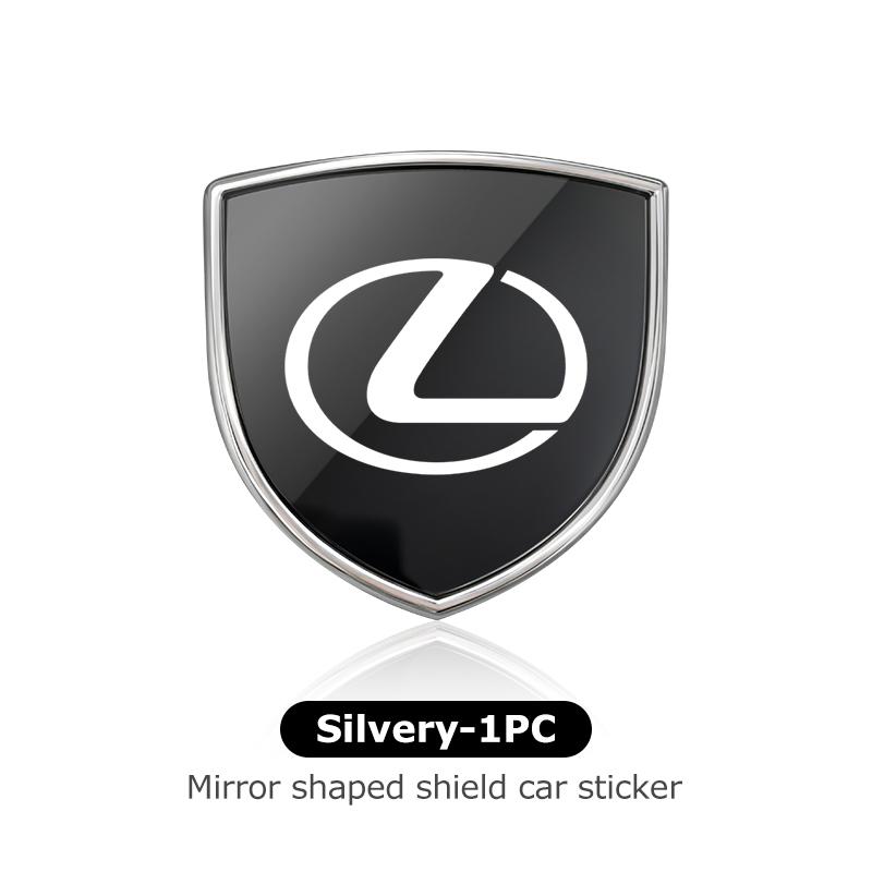 YOM1 3D Metal Car Styling Shield Stickers Trunk Exterior Accessories For Lexus RX350 IS250 IS200 GS300 LX570 RC350 UX250h ES350